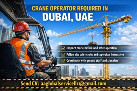 Crane Operator Required in Dubai