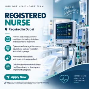 Registered Nurse Required in Dubai
