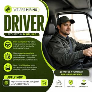 Driver Required in Dubai