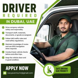 Driver Required in Dubai