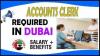 Accounts Clerk Required in Dubai