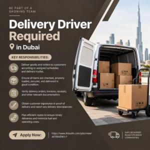Delivery Driver Required in Dubai