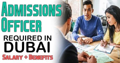 Admissions Officer Required in Dubai