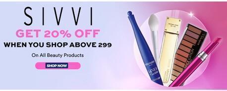 Sivvi Coupon Code- Get Up To 20 Percent OFF On All Beauty Products