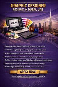 Graphic Designer Required in Dubai