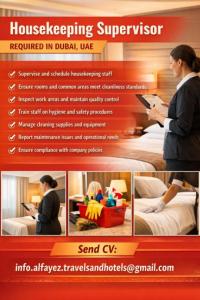 Housekeeping Supervisor Required in Dubai