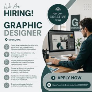 Graphic Designer Required in Dubai