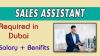 Sales Assistant Required in Dubai