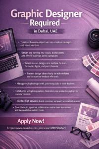Graphic Designer Required in Dubai