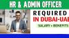 HR & Admin Officer Required in Dubai