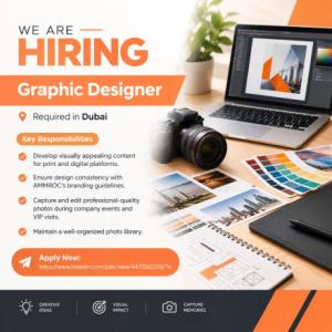 Graphic Designer Required in Dubai To create high-quality, visual