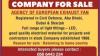 COMPANY FOR SALE