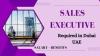 Sales Executive Required in Dubai