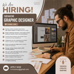Senior Graphic Designer Required in Dubai