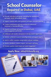 School Counselor Required in Dubai